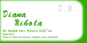 diana mihola business card